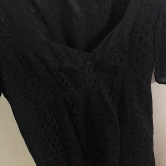Nanette Lepore Black eyelet sundress size 6 - Picture 4 of 7